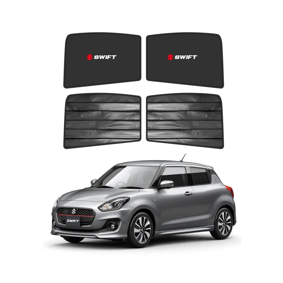 Suzuki Swift Double Layered Side Shades With Logo - Model 2022-2023