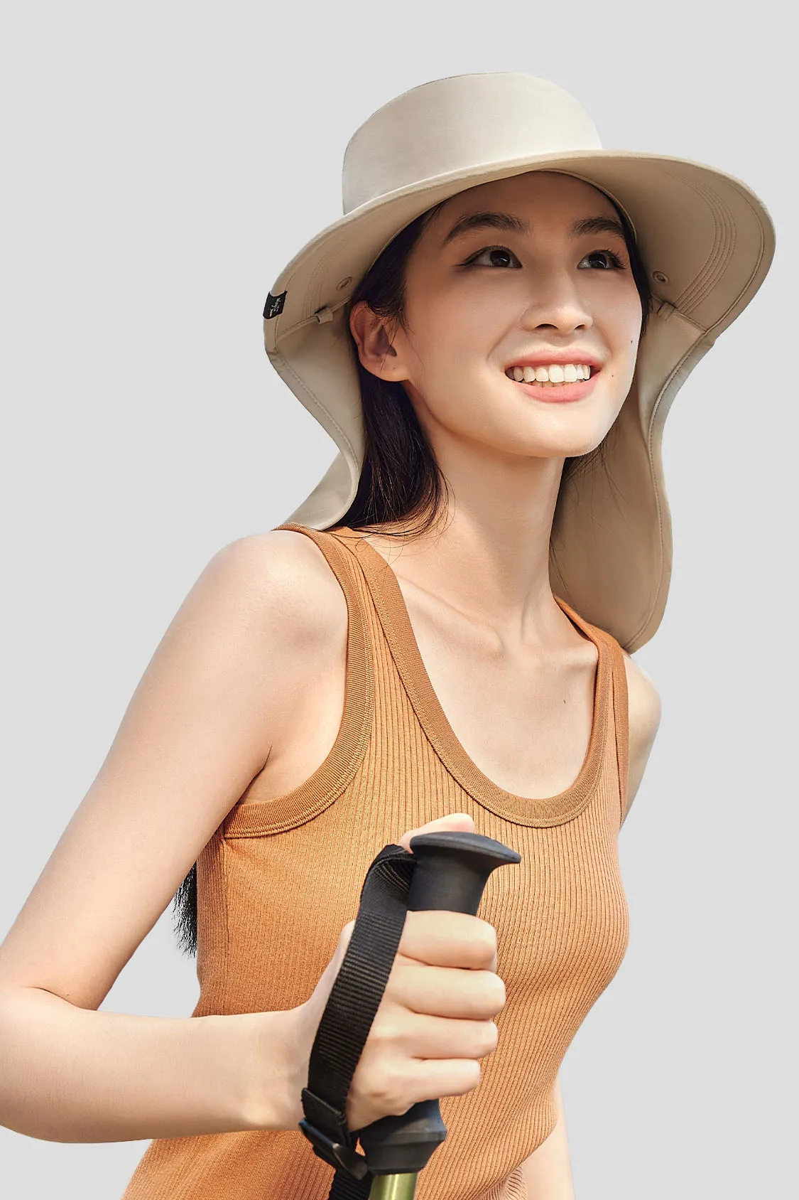 Tanx S24 - Women's Full Coverage Sun Hat with Face Mask UPF50 