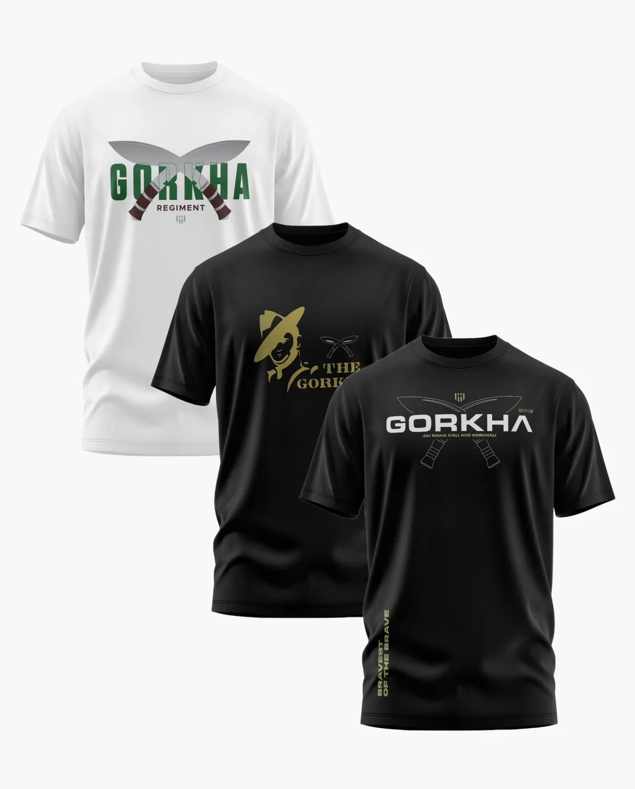 The Gorkha Legacy Signature LuxeSoft Cotton T-Shirt Bundle