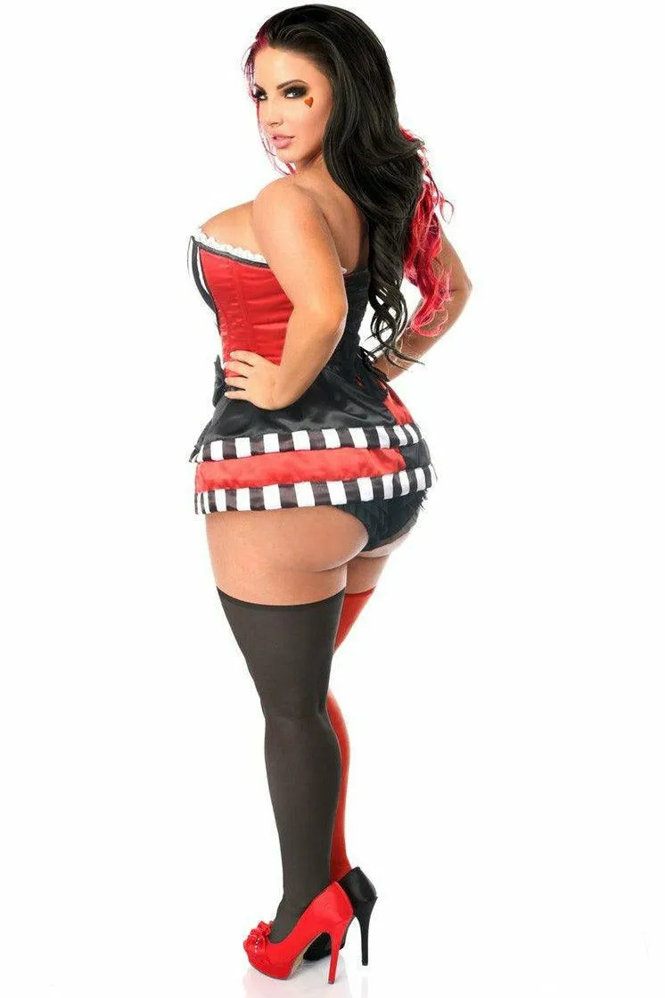 Top Drawer 3 PC Jokester Villian Corset Costume