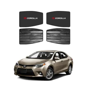 Toyota Corolla Double Layered Side Shades With Logo - Model 2015-2023