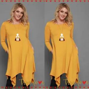 Tunic Top Mustard