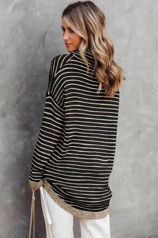 Turtle Neck Knit Sweater