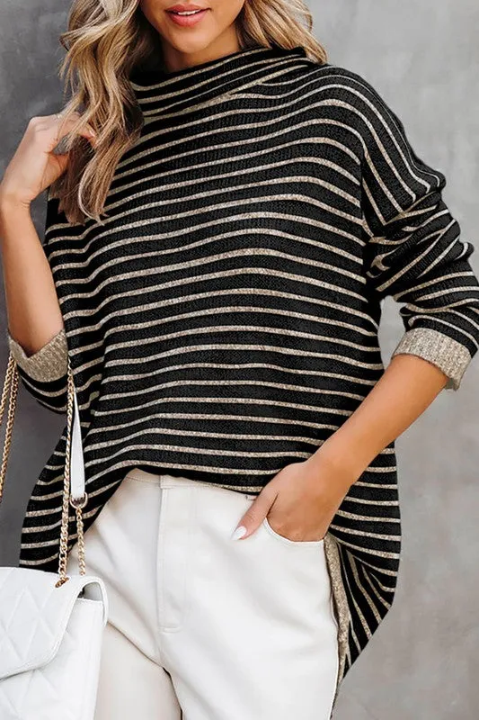 Turtle Neck Knit Sweater