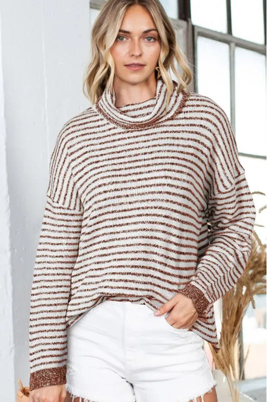 Turtle Neck Knit Sweater