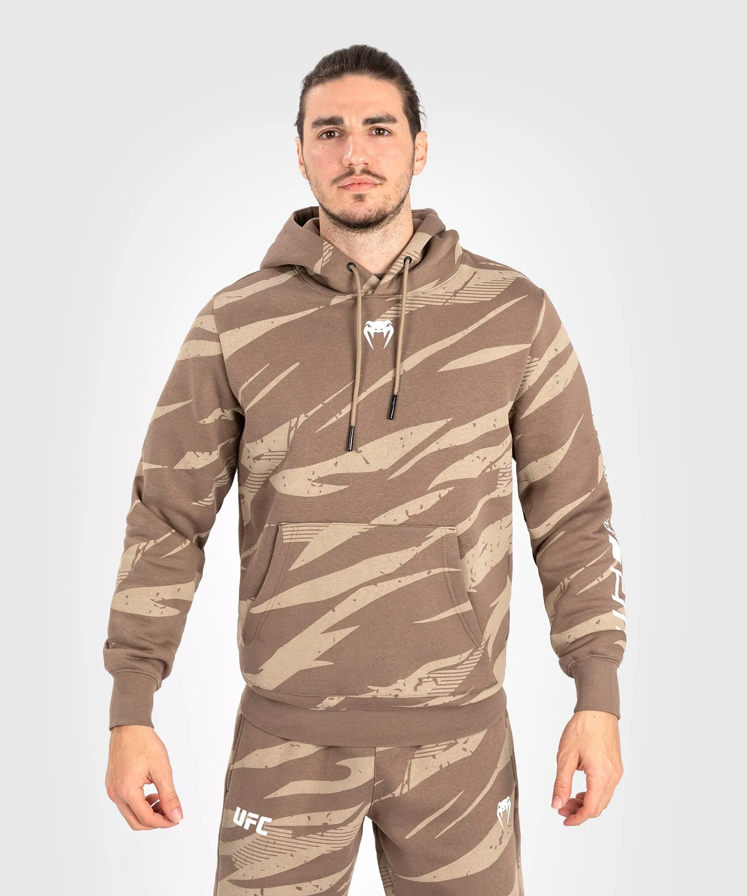 UFC Adrenaline by Venum Fight Week Men’s Pullover Hoodie - Desert Camo