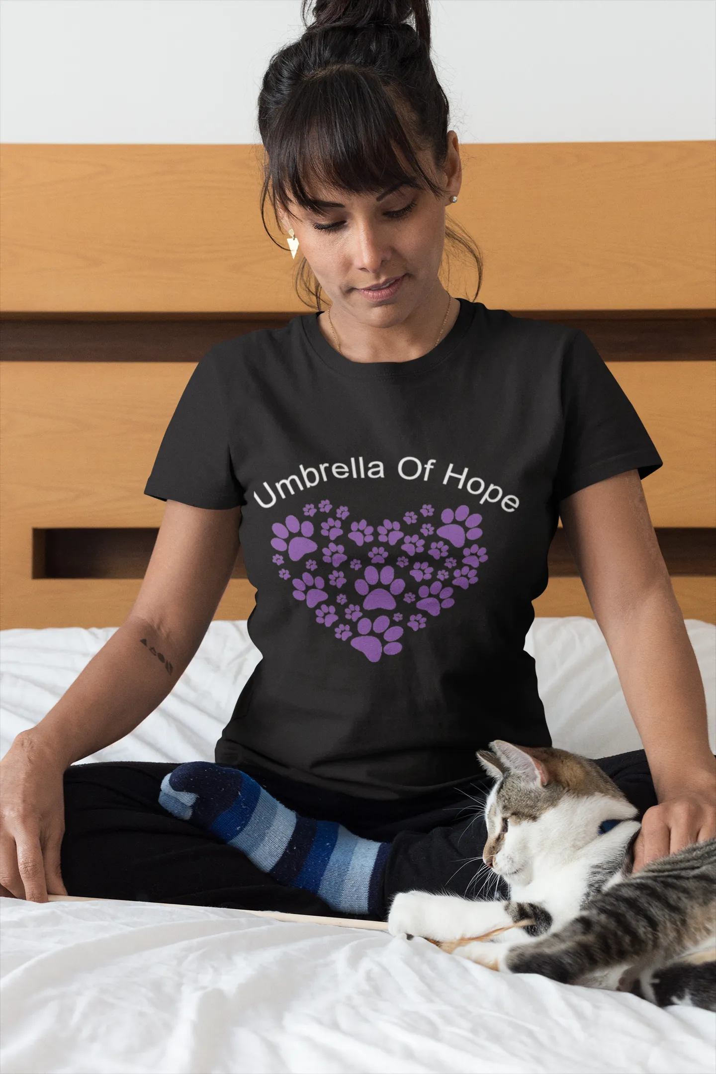 Umbrella of Hope Paw Heart Unisex Tee (Available in several colors)