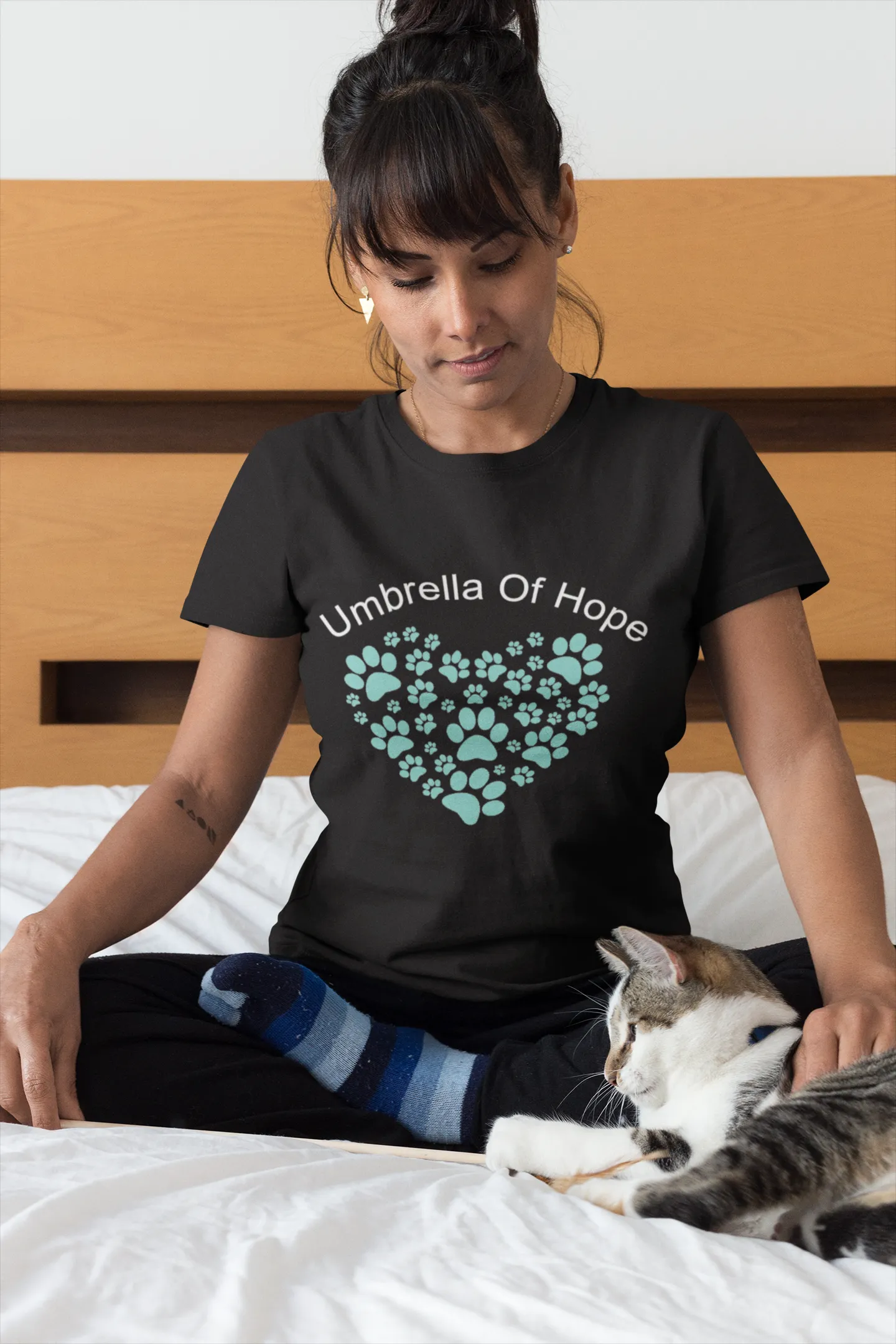 Umbrella of Hope Paw Heart Unisex Tee (Available in several colors)