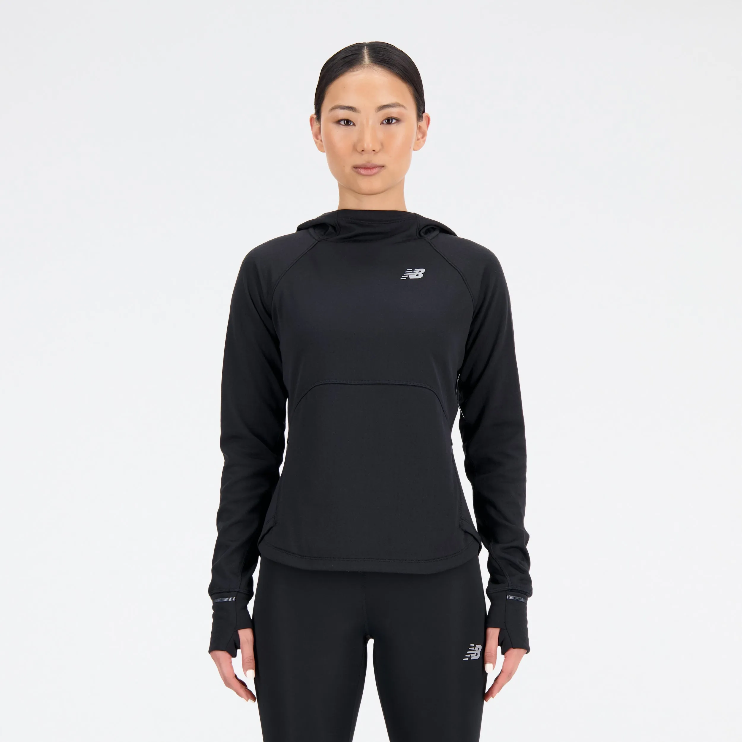 Women's Heat Grid Hoodie Pullover (BK - Black)